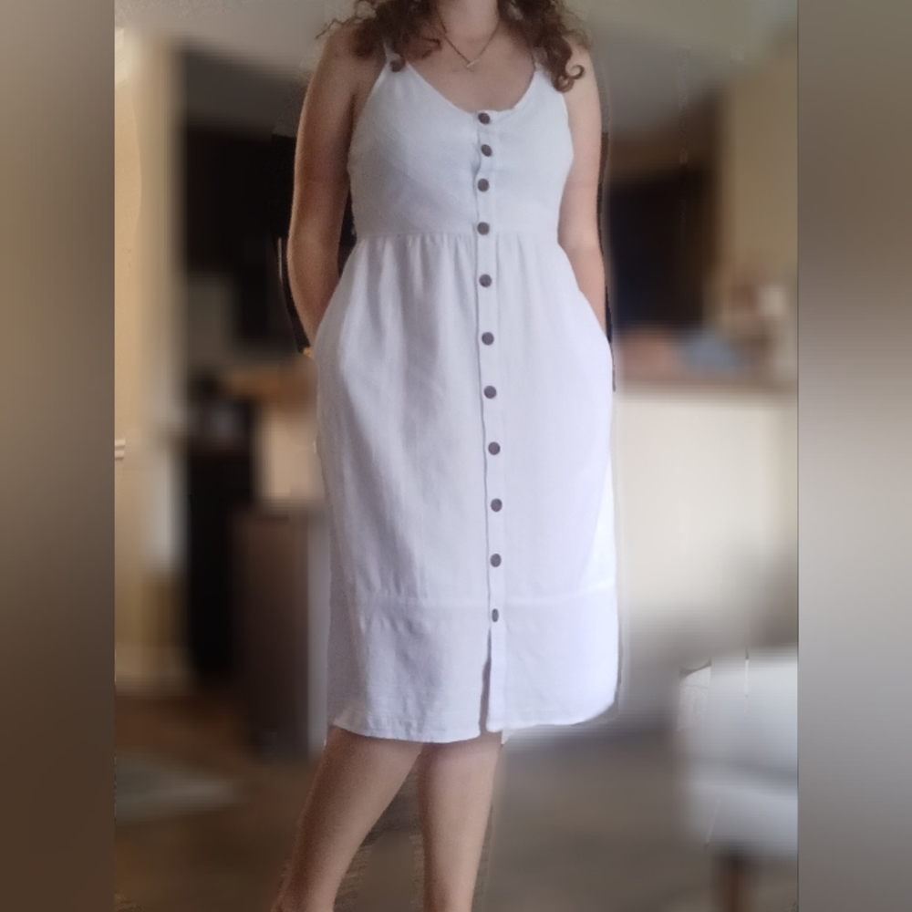 Universal thread cotton white sundress